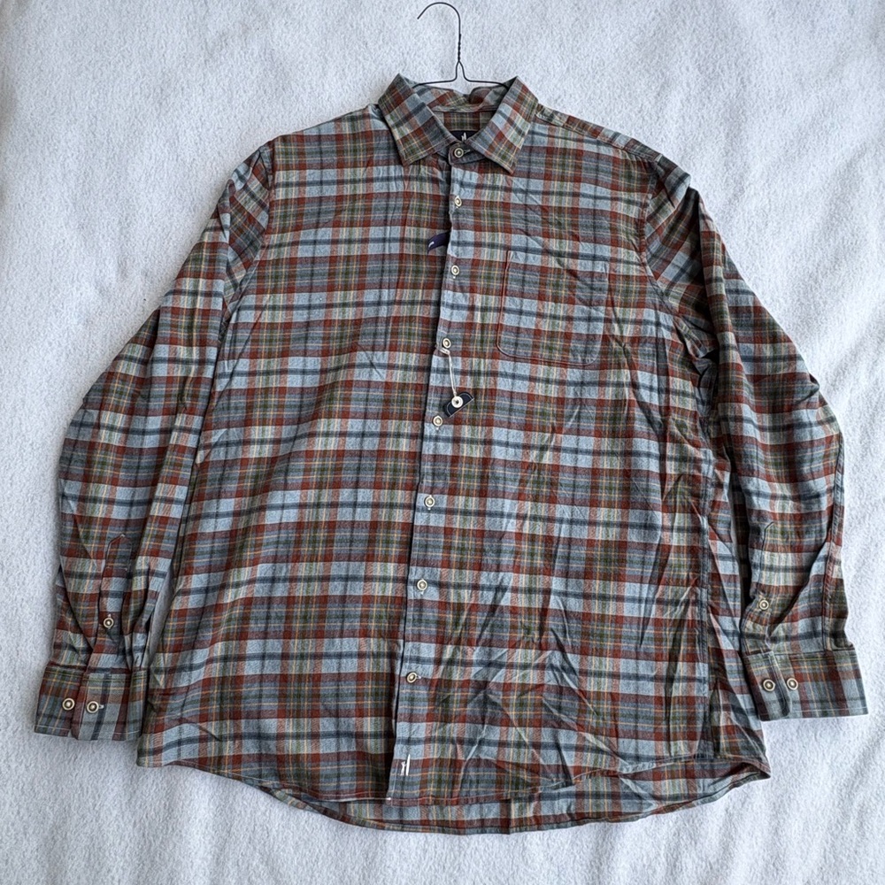 Johnny -O Roger Tucked Cotton Blend Button Up Shirt – Maliblu XL